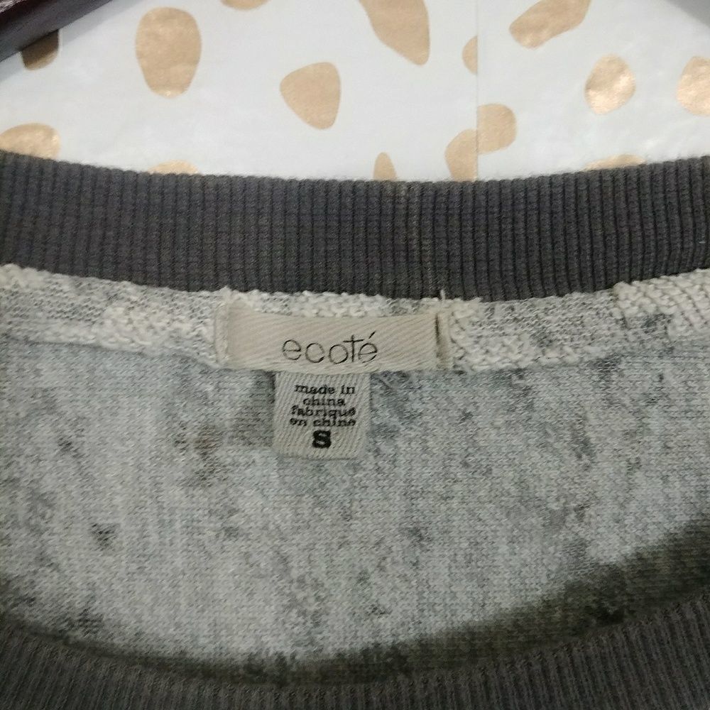 Urban Outfitters  Ecote Midnight Eclipse Sweatshirt Top Small grey - Picture 7 of 7